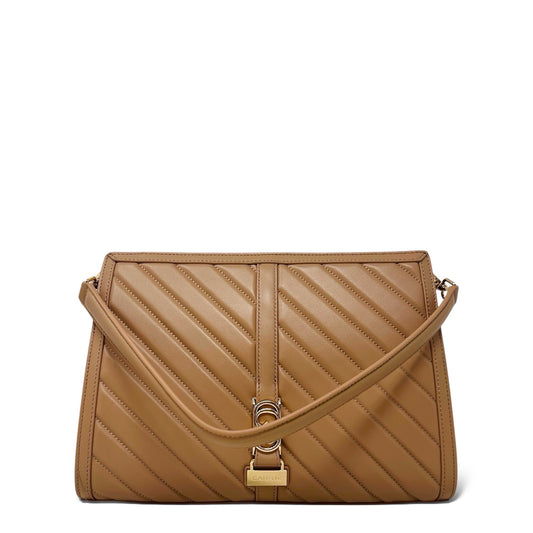 La Carrie Bag - Beige Plumar Shopper