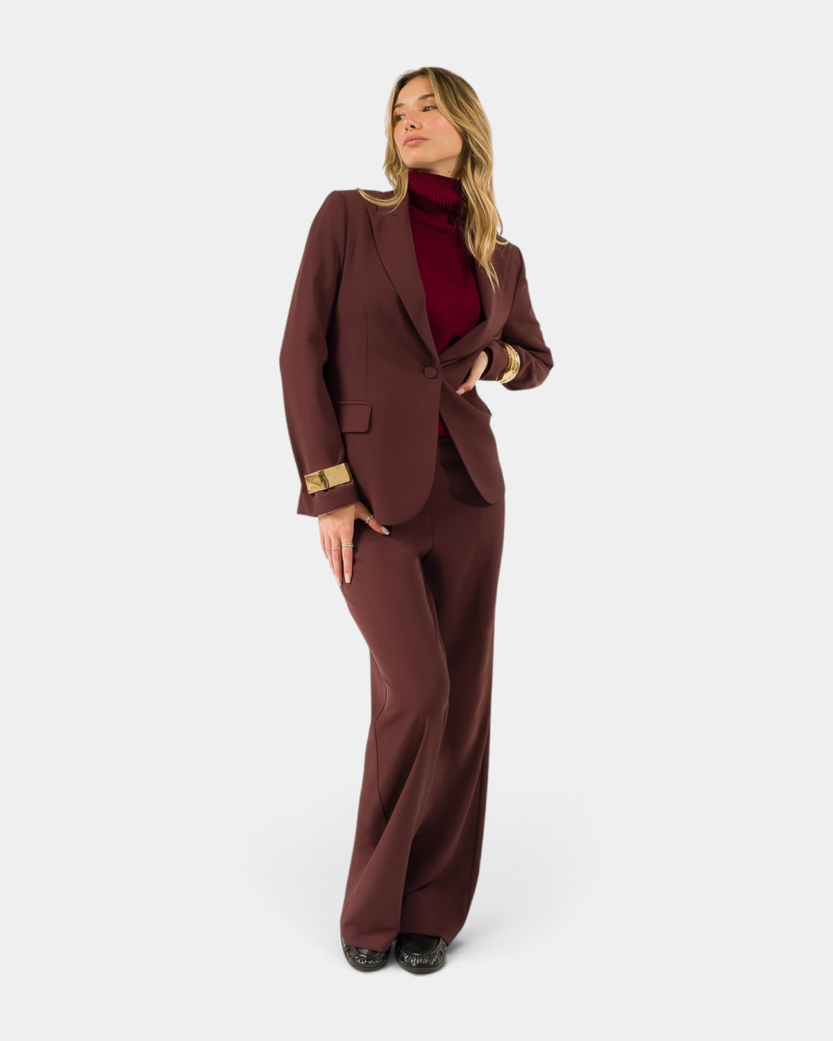 Kontatto - Completo Tailleur Giacca e Pantalone Bordeaux