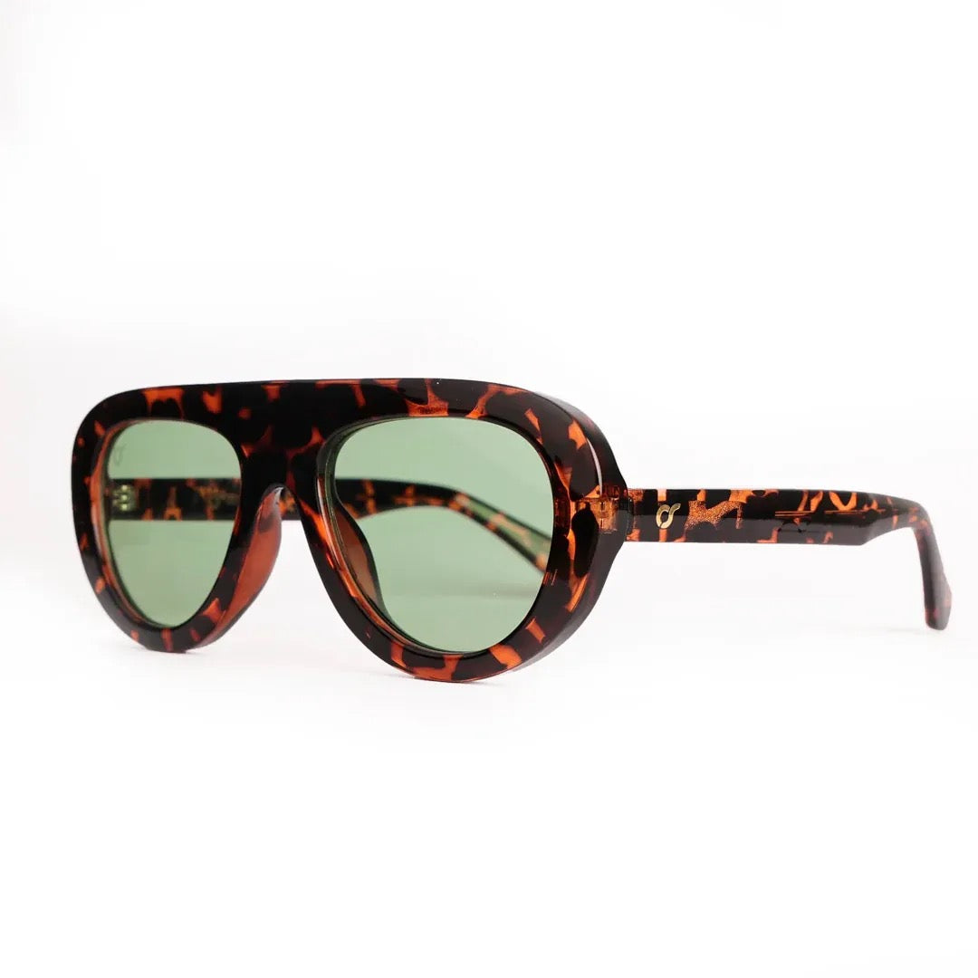 Os Sunglasses -  Lima Tartarugato Verde