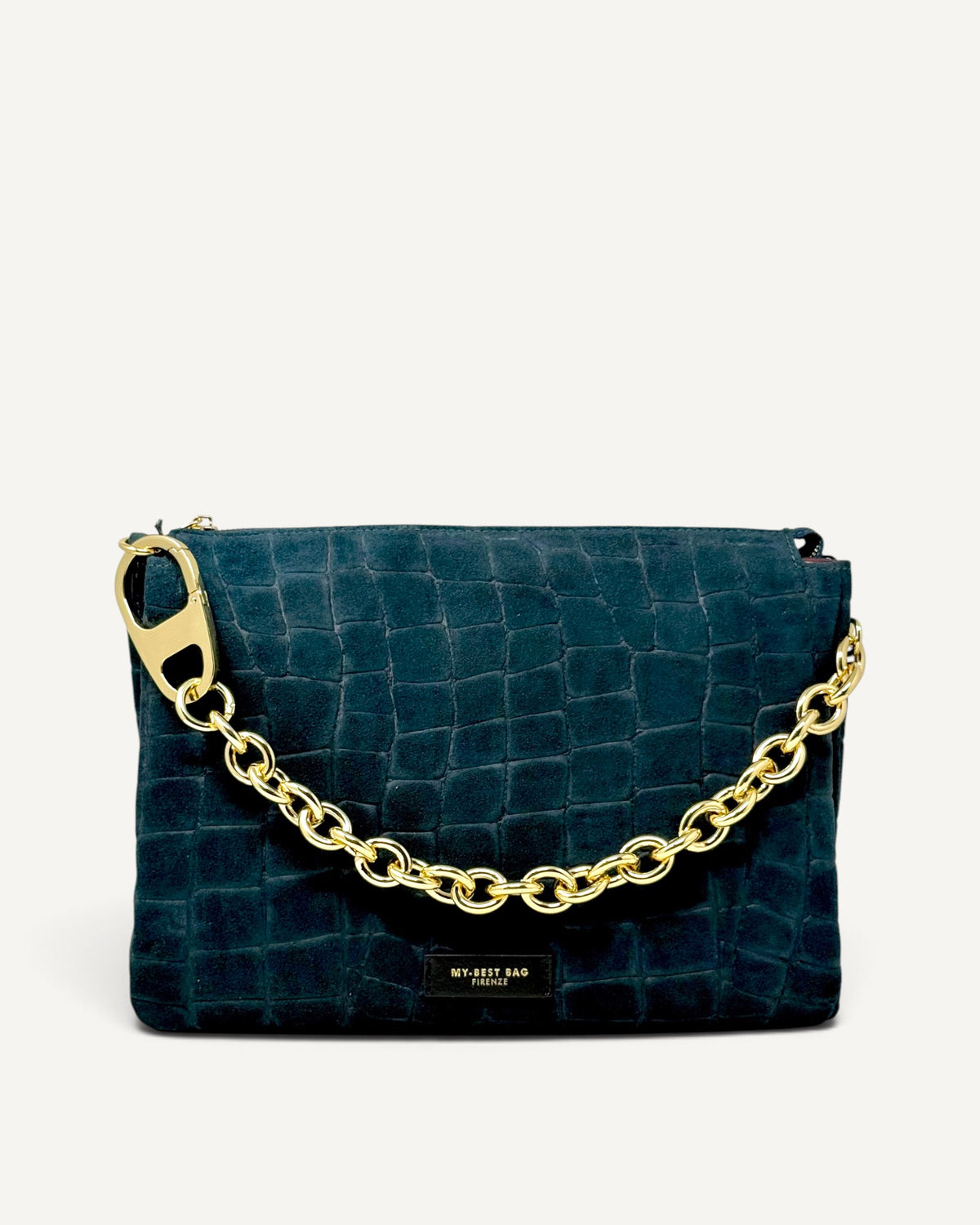 My Best Bag - Borsa Reflex Croco Suede Ottanio