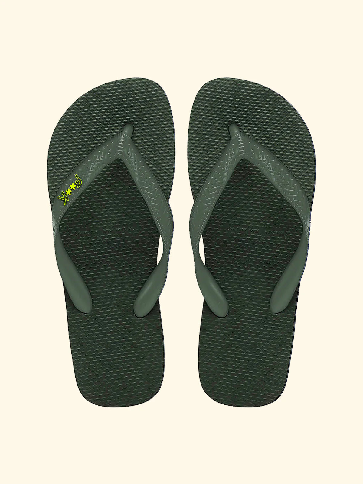 F**K - Infradito Uomo Verde Militare SM8004-VM