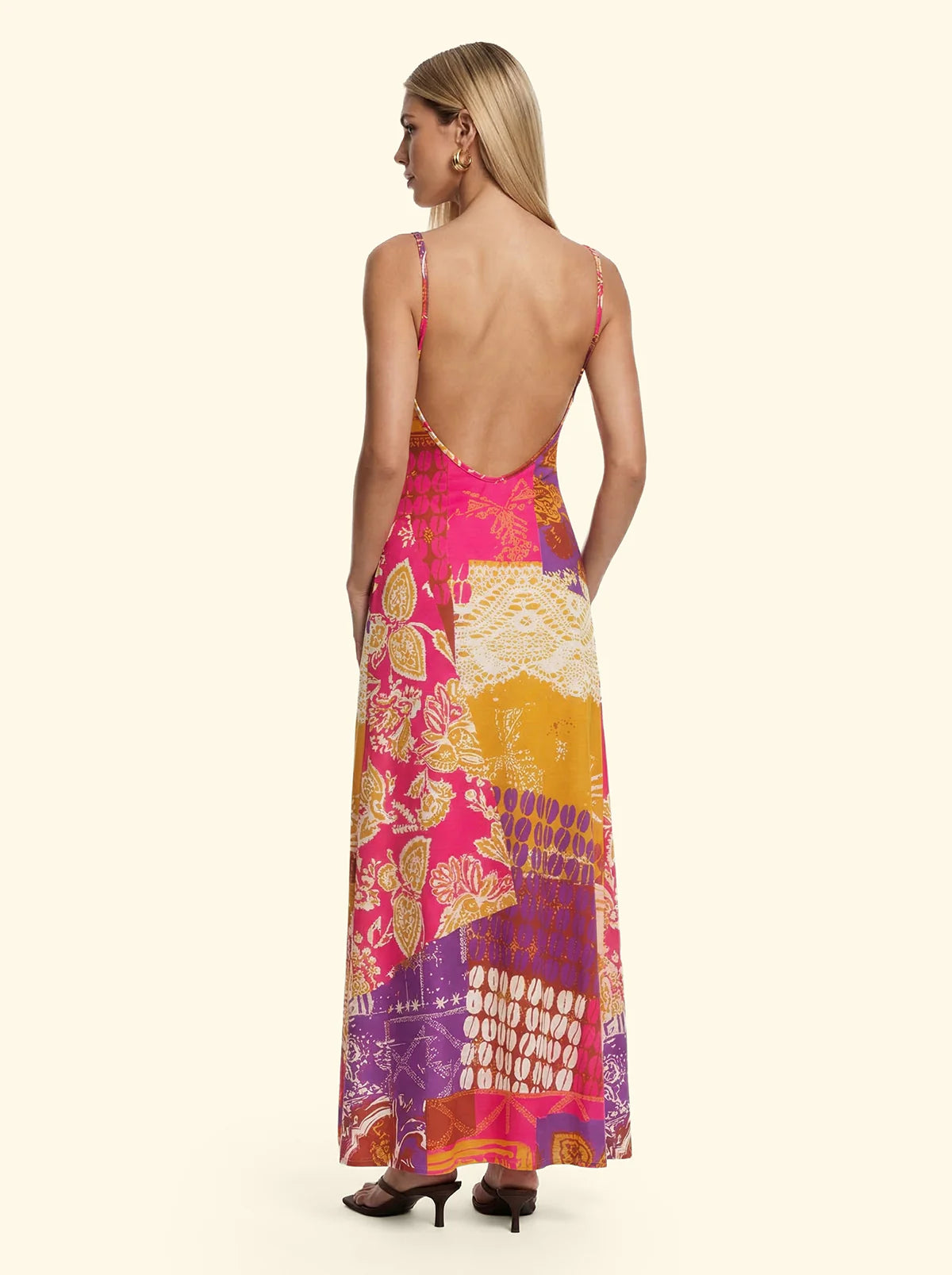 F**K - Vestito Lungo Donna Fantasia SW3304-X41