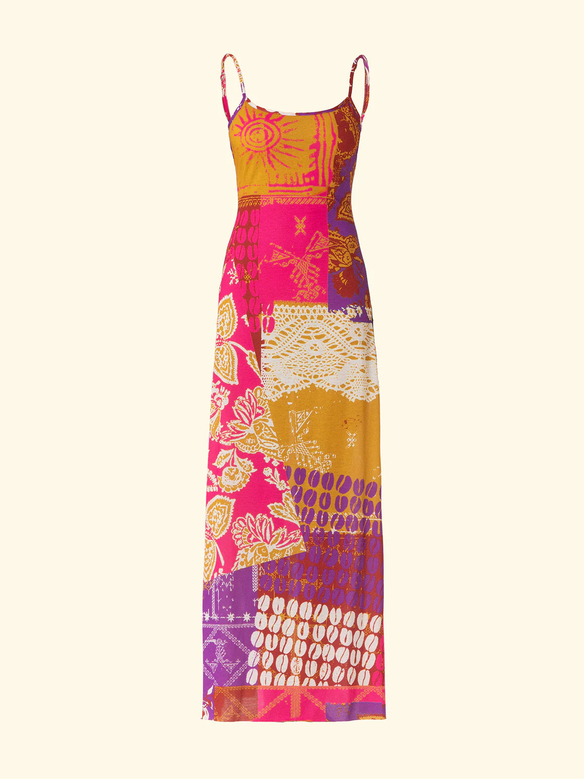 F**K - Vestito Lungo Donna Fantasia SW3304-X41