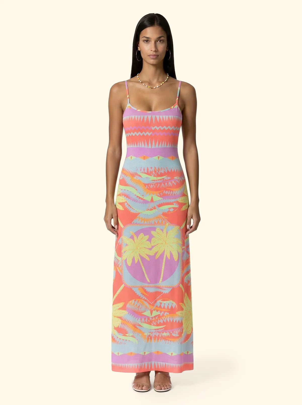 F**K - Vestito Lungo Donna Fantasia SW3303-X26