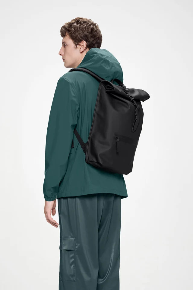 Rains - Zainetto Rolltop Rucksack Nero
